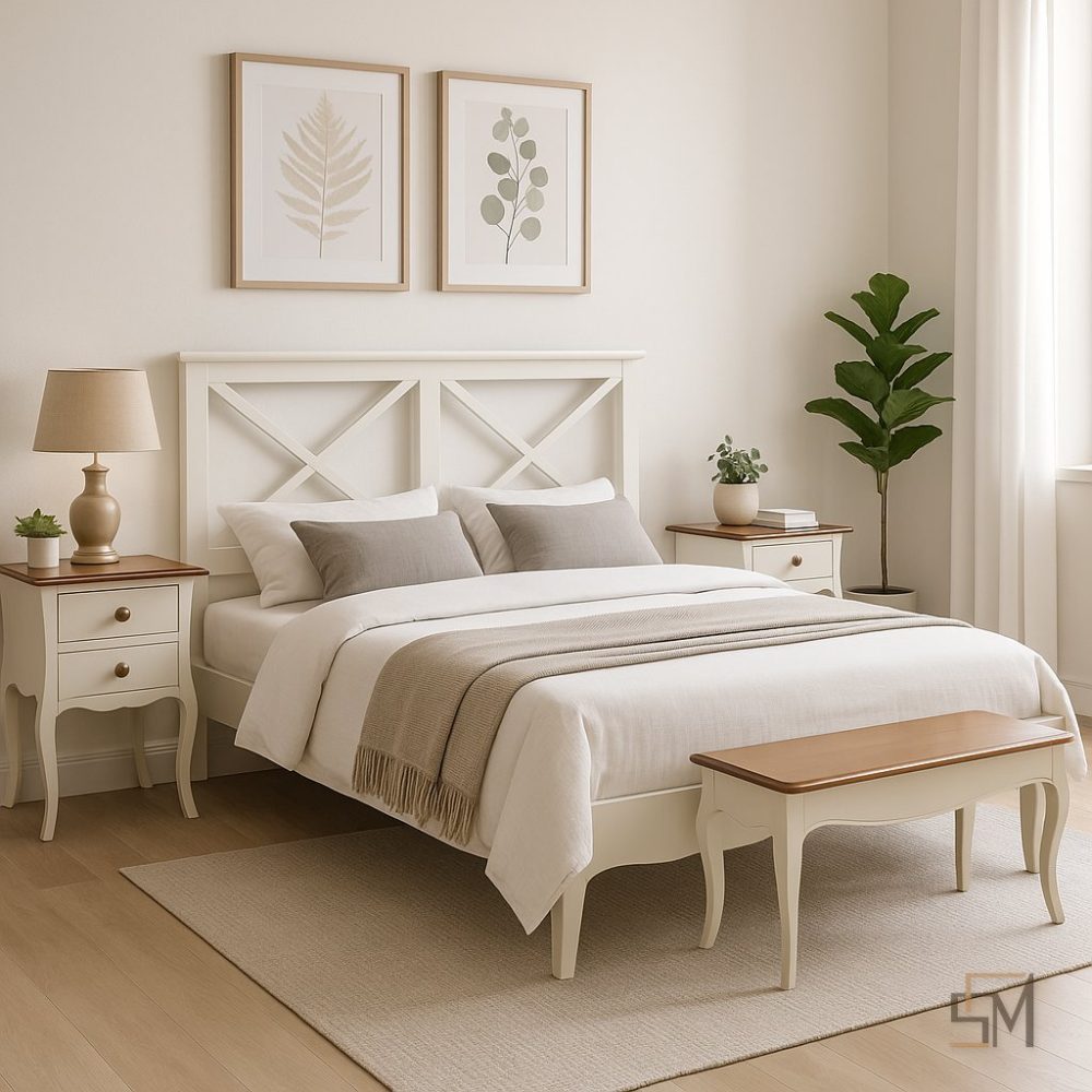 Cama Provençal com Cabeceira em X — Safermóvel